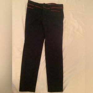 Banana Republic Sloan 0 dark Blue Pants With Red Piping women’s dress pants